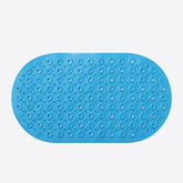Homestic Bath Mat | PVC Bathroom Mat | Shower Bath Mat | Floor Tub Mat | Bathroom Oval Mud Mat | Anti-Skid Shower Bathroom Mat | Q-02A | Dark Blue